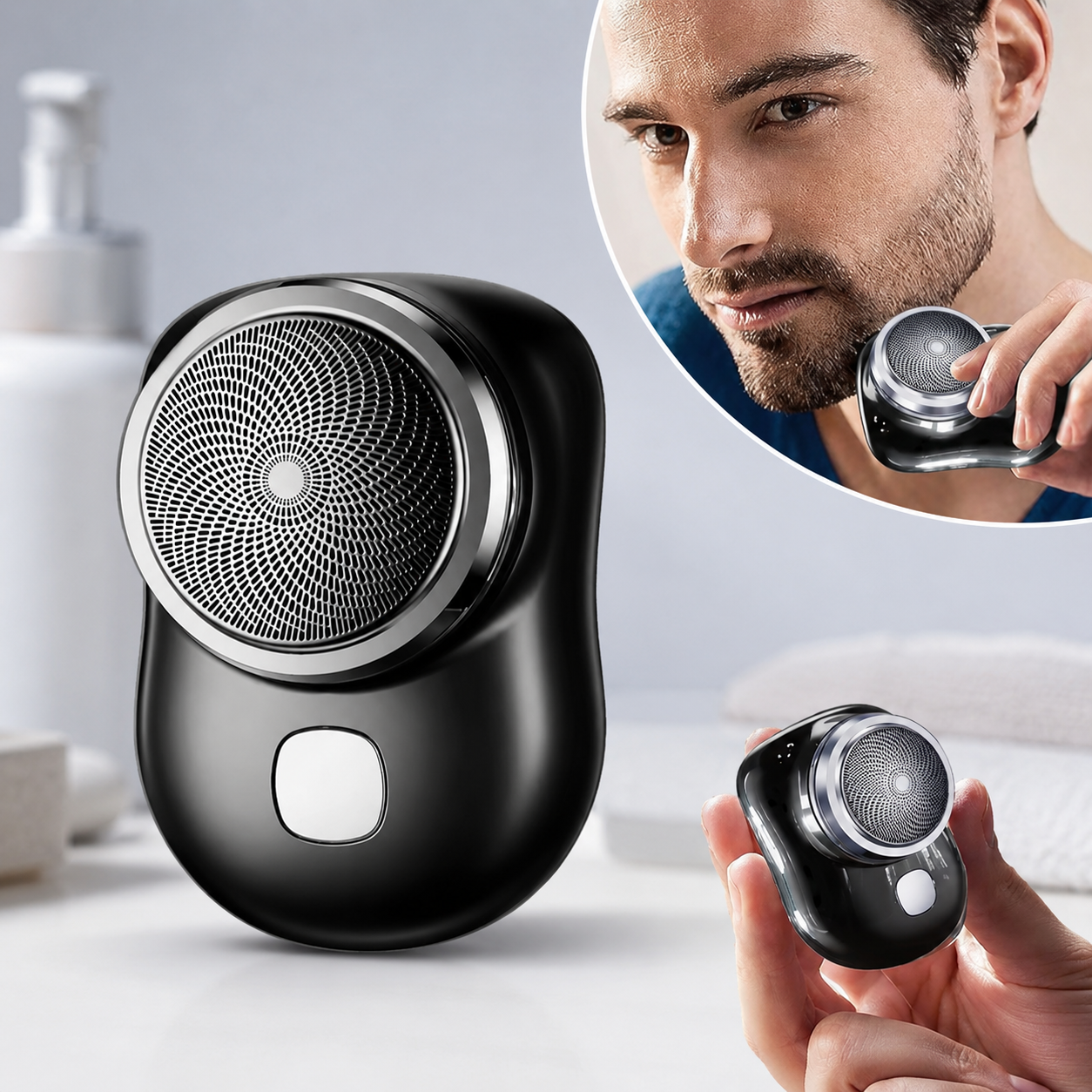 Mini-Shave Portable Electric Shaver, 2023 New Upgrade Mini Electric Razor Shavers for Men